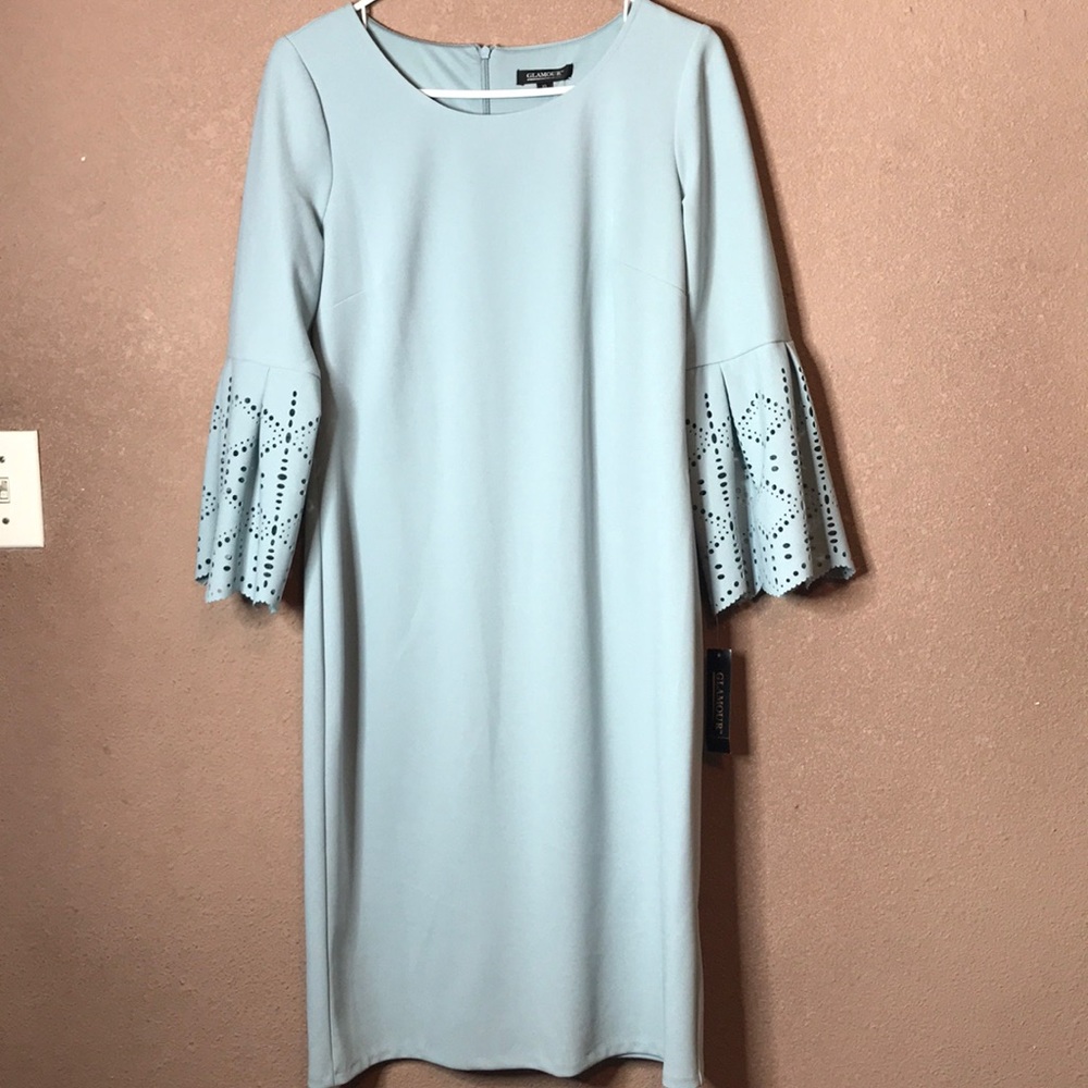 Baby blue dress